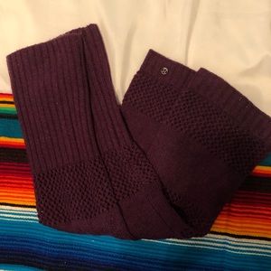 Lululemon leg warmers purple knit wool
